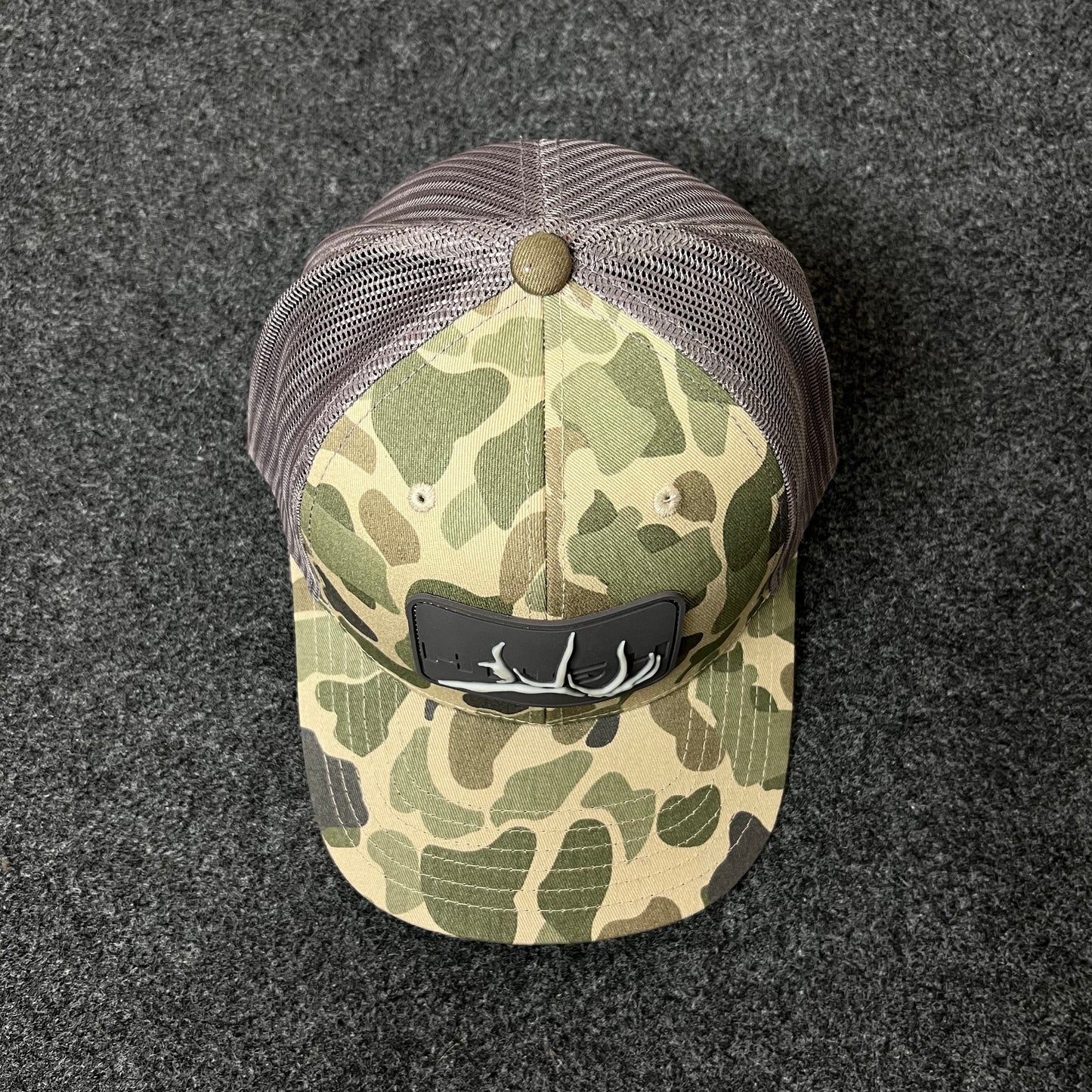 Antler Camo Mesh Back Trucker Hat – Green Camo