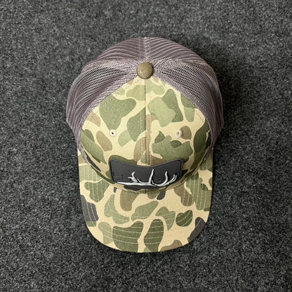 Antler Camo Mesh Back Trucker Hat – Green Camo