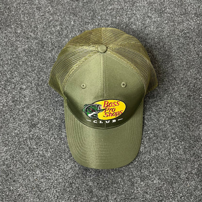 Bass Pro Shops Club Mesh Back Trucker Hat – Olive Green