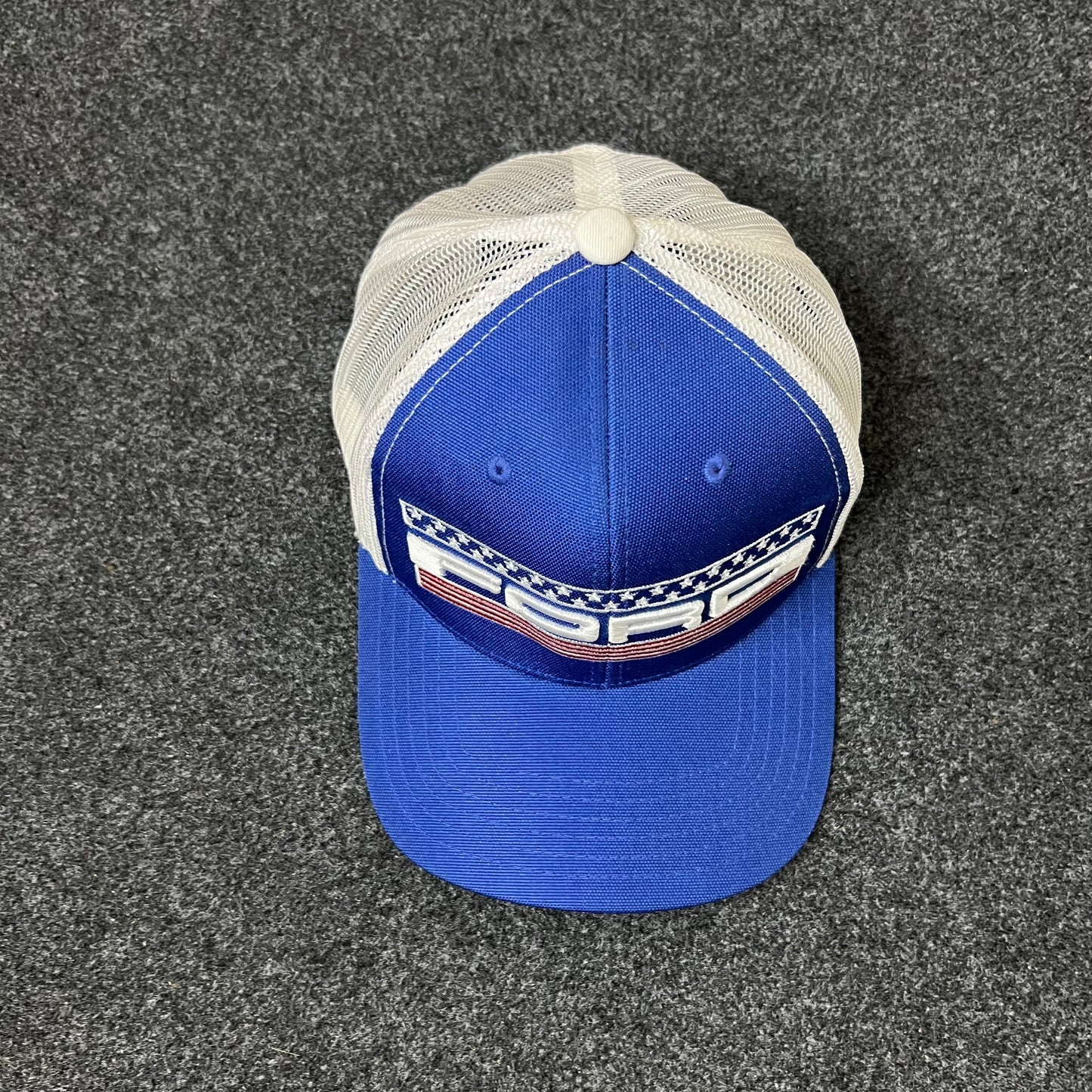 Ford Racing Mesh Back Trucker Hat – Blue & White