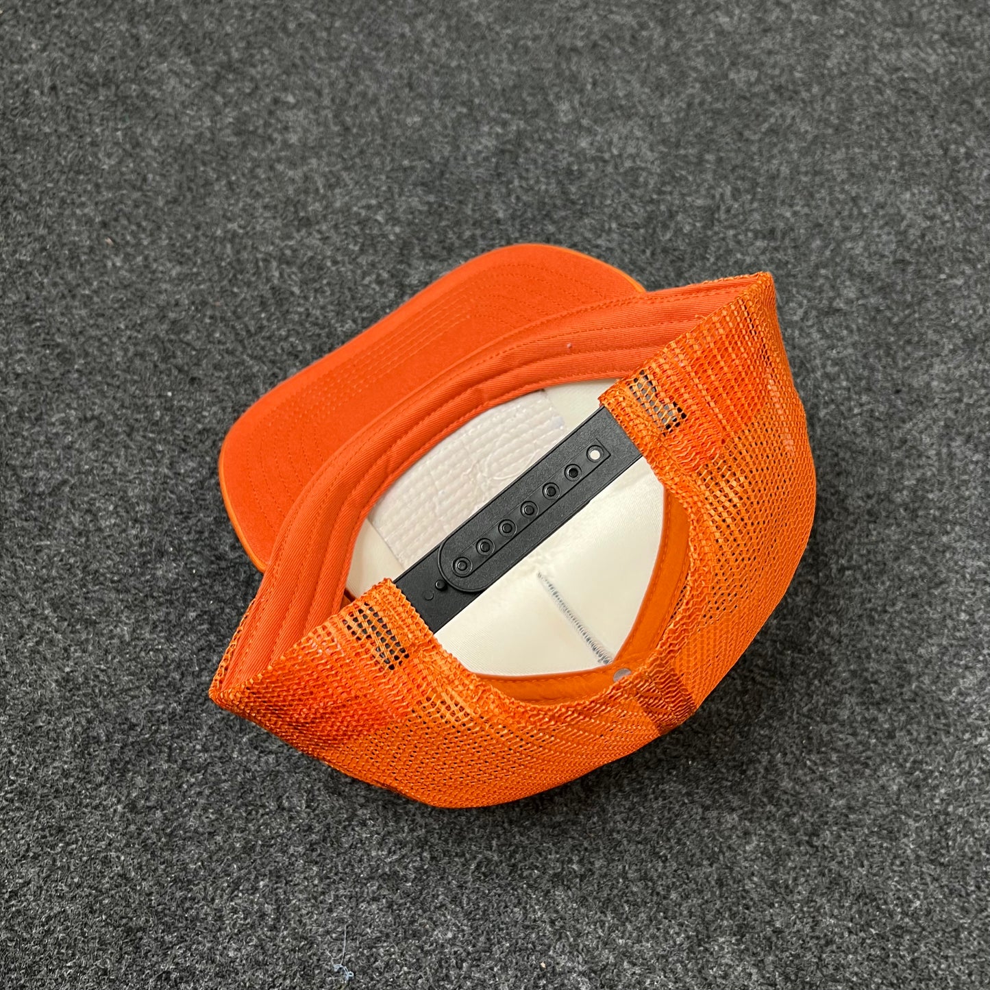 Ramen Patch Mesh Back Baseball Cap –  Orange & Gray