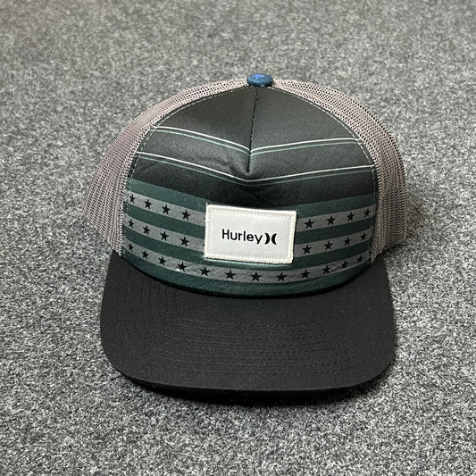 Katin Stripe & Stars Mesh Back Baseball Cap – Gray & Black