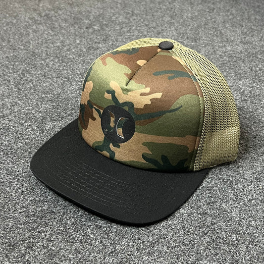 DC Shoes Camo Mesh Back Baseball Cap – Camo & Black