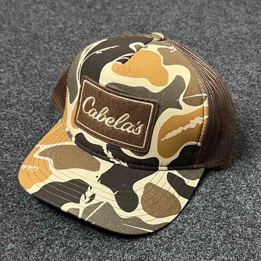 Cabela’s Camo Mesh Back Baseball Cap – Brown & Tan