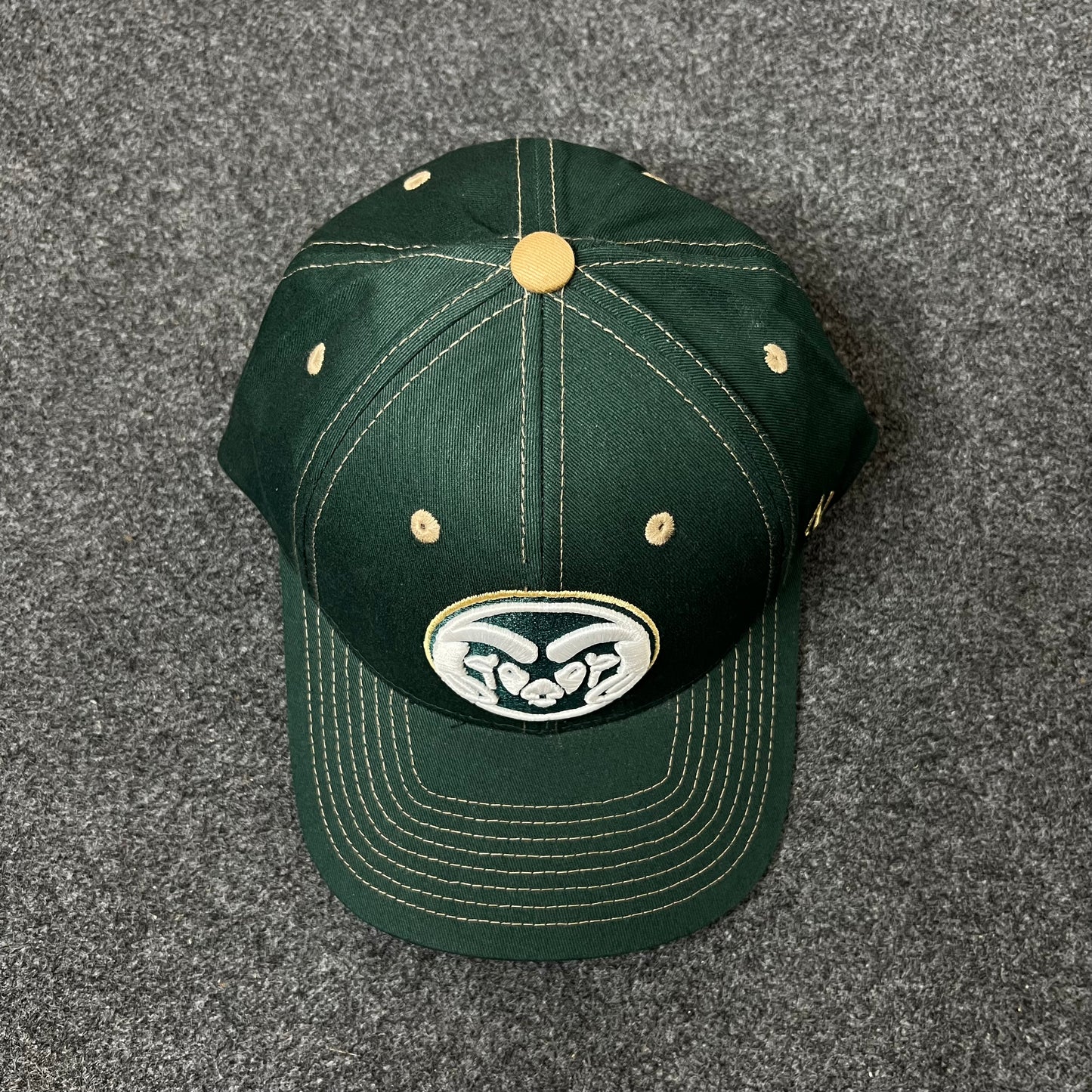 Rams Logo Baseball Cap – Green & Gold