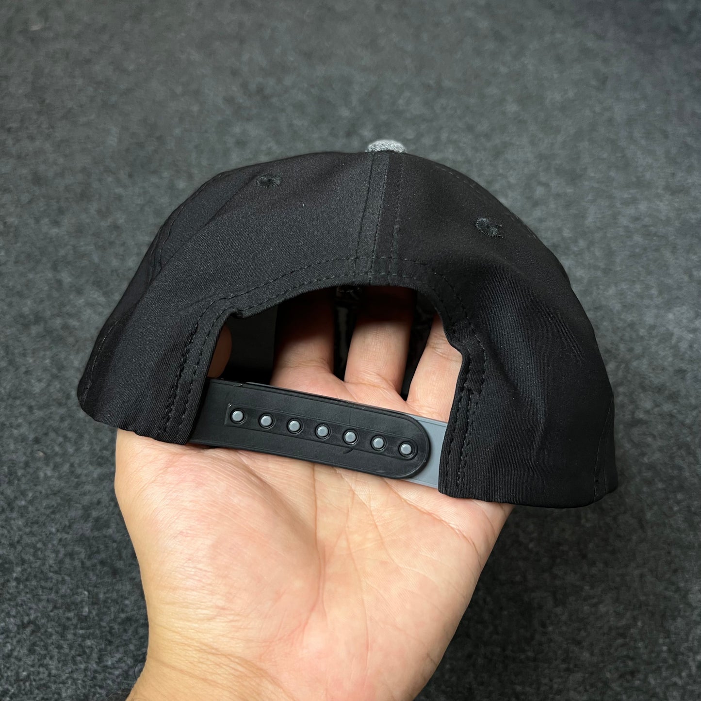 FM Logo Baseball Cap – Black, Red & Gray