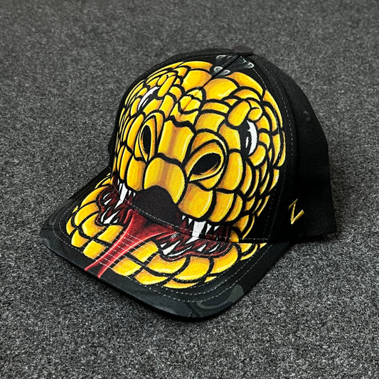 Cobra Graphic Baseball Cap – Black & Yellow