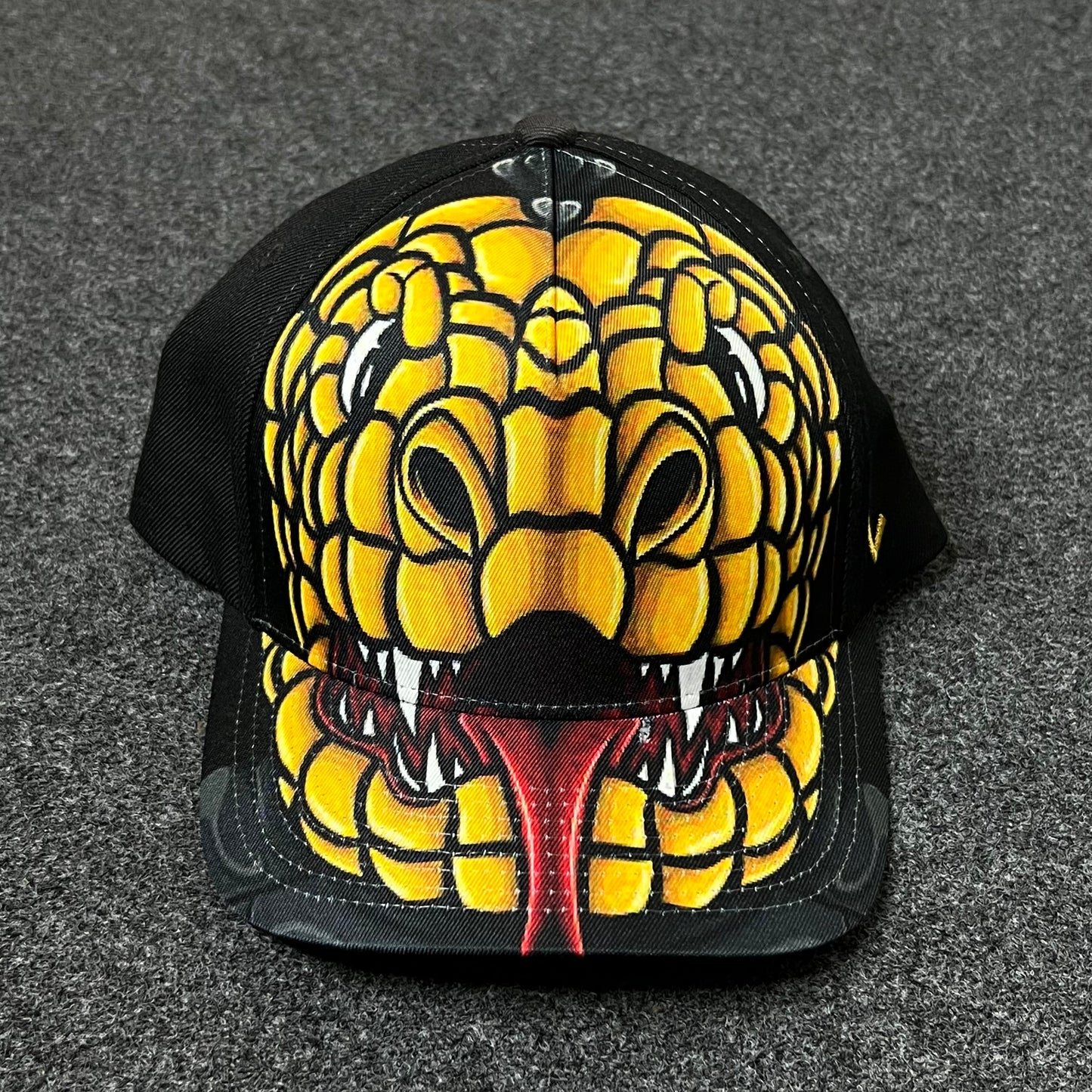 Cobra Graphic Baseball Cap – Black & Yellow