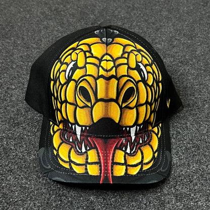 Cobra Graphic Baseball Cap – Black & Yellow