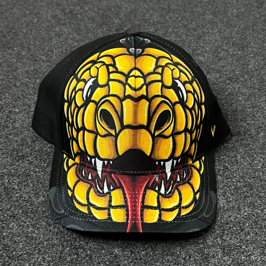 Cobra Graphic Baseball Cap – Black & Yellow