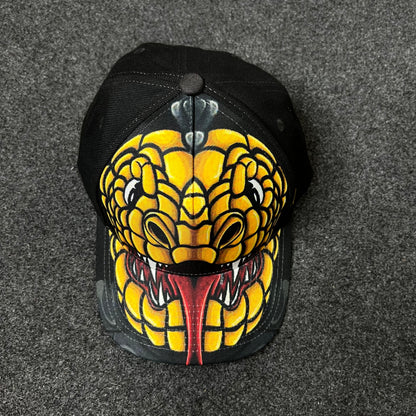 Cobra Graphic Baseball Cap – Black & Yellow