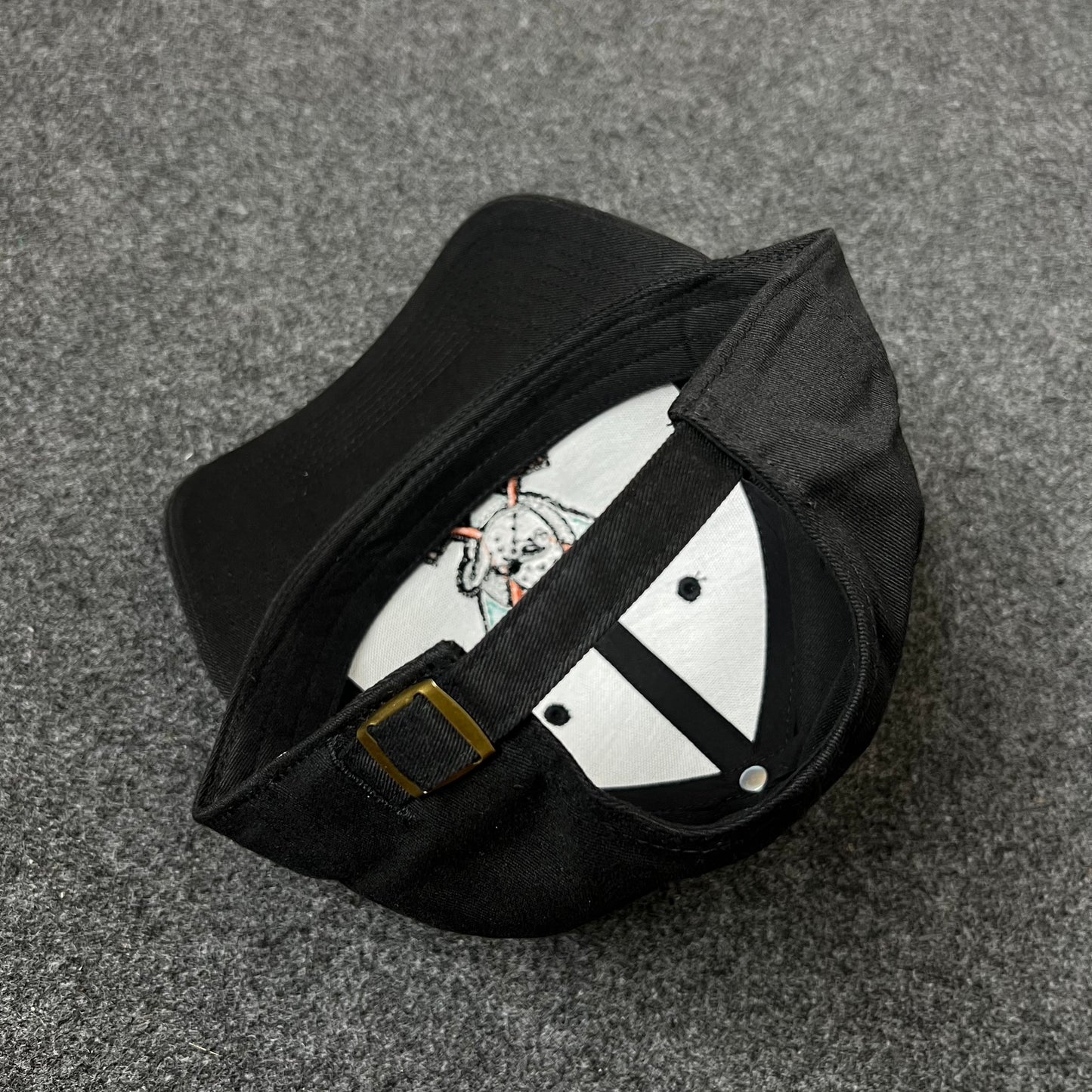 Anaheim Ducks Classic Logo Baseball Hat  – Black