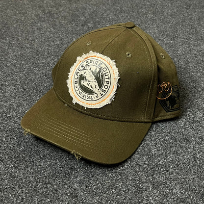 Sportsman’s Outpost Distressed Hat – Olive Green