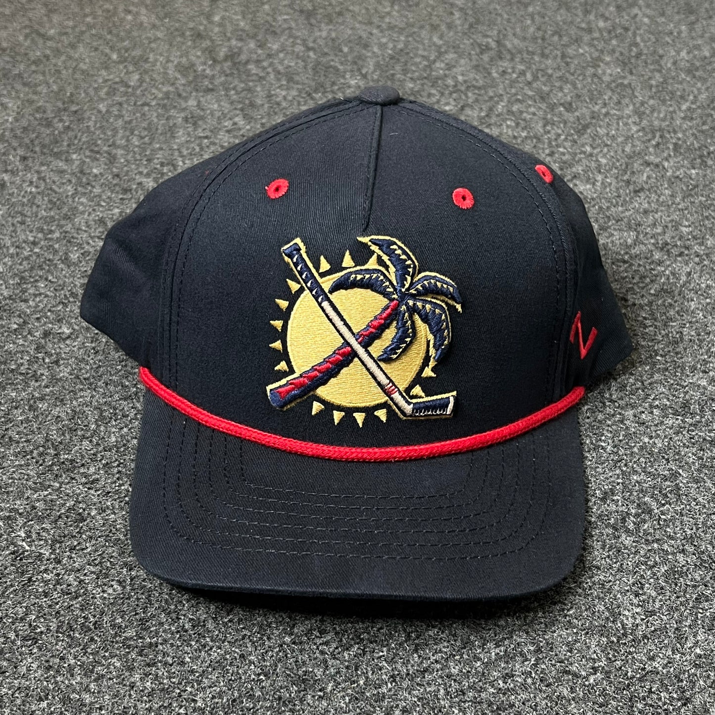 Florida Panthers Retro Logo Hat – Navy & Red