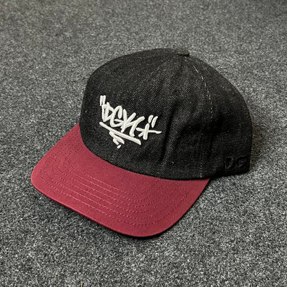 DGK Graffiti Logo Two-Tone Hat – Black & Maroon