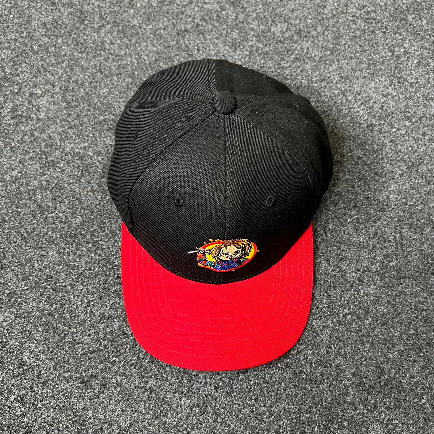 Chucky Horror Graphic Hat – Black & Red