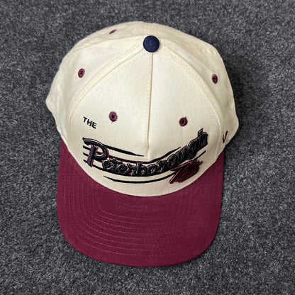 Peterborough Petes Script Logo Hat – Cream & Maroon