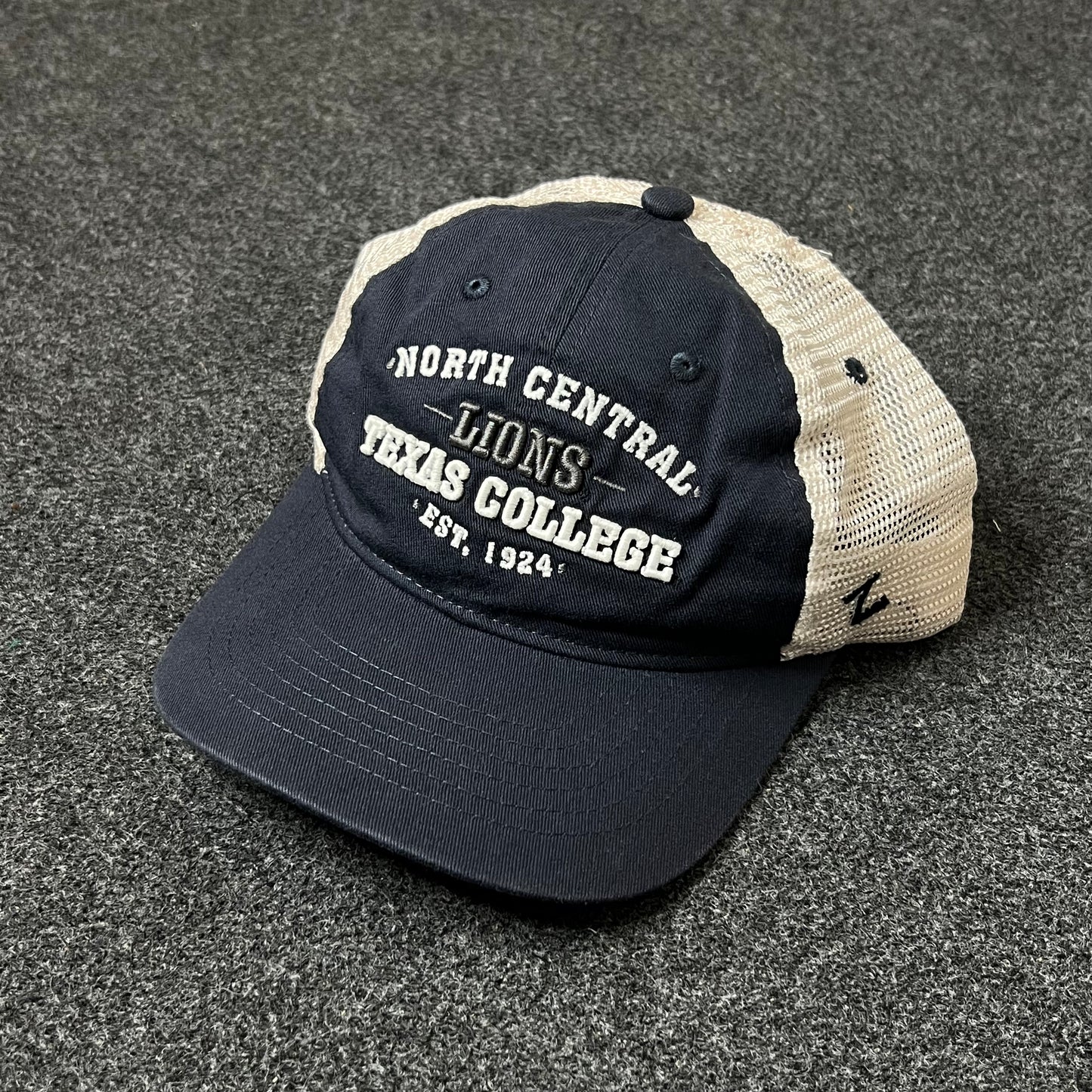 North Central Texas College Lions Trucker Hat – Navy & Tan