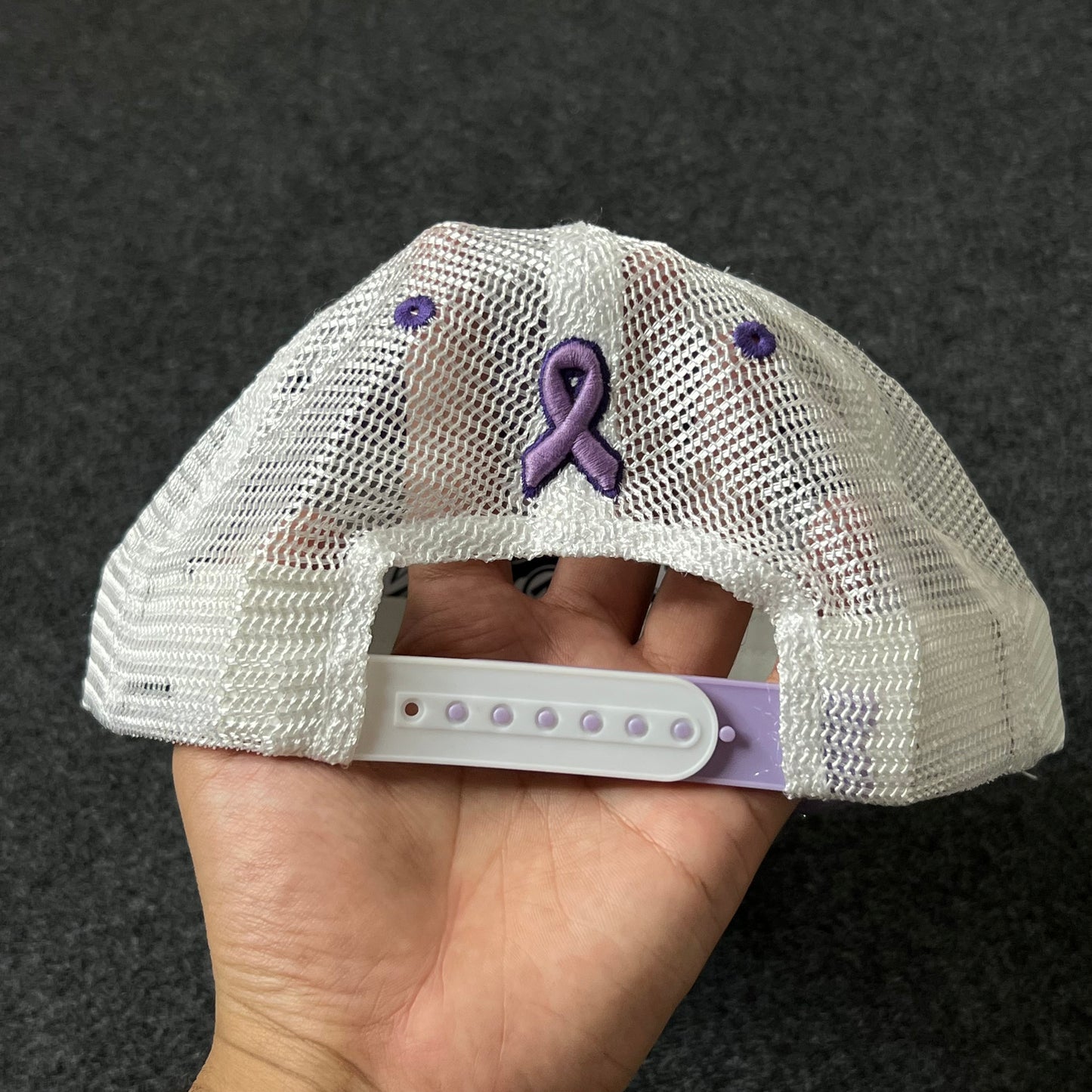 Purple “FIGHT” Baseball Hat