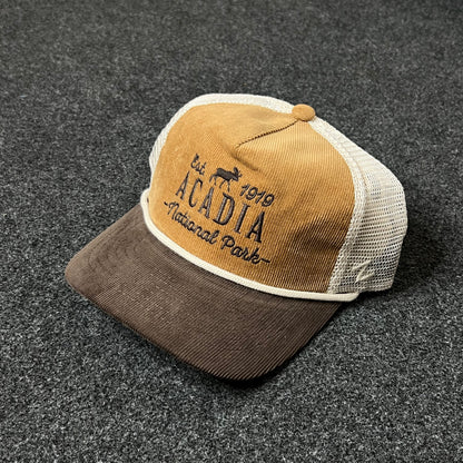 Acadia National Park Baseball Hat – Brown & Tan