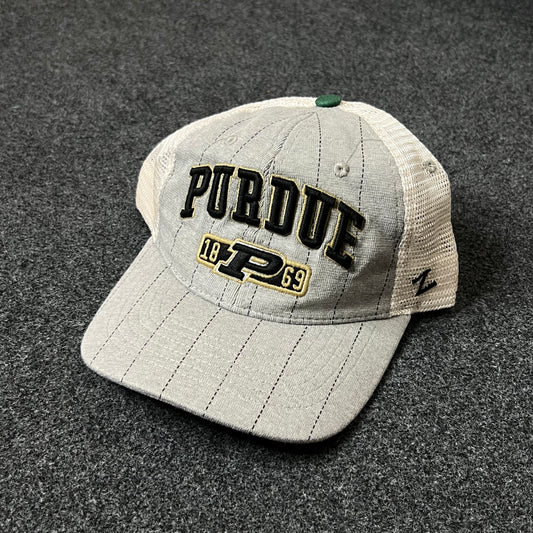 Purdue Boilermakers Baseball Hat – Gray & White
