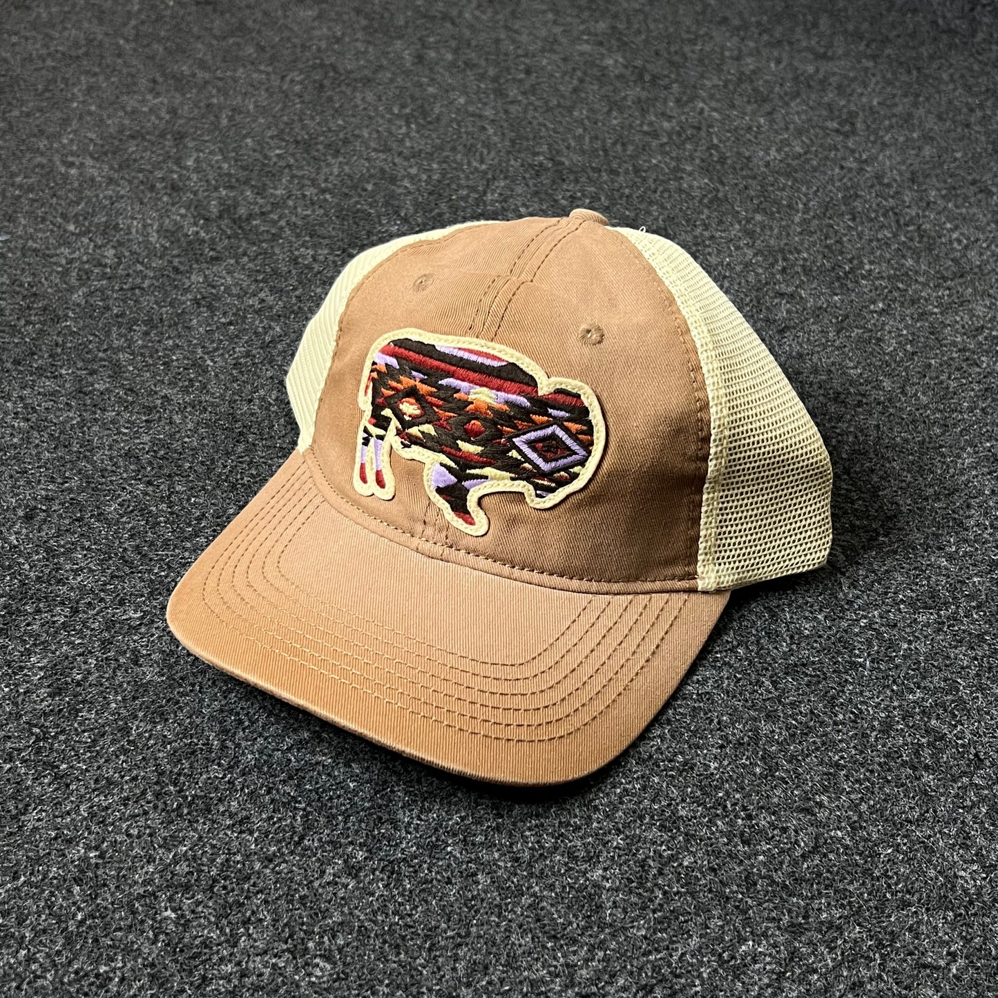 Southwestern Buffalo Baseball Hat – Brown & Tan