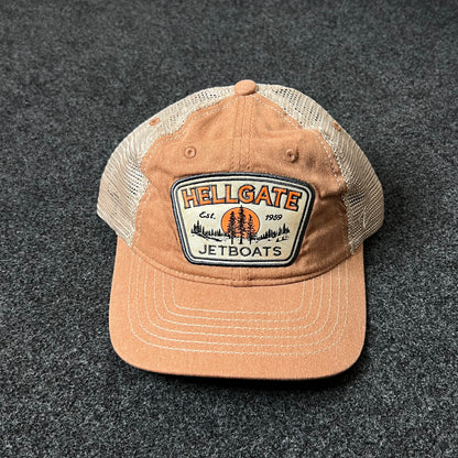 Hellgate Jetboats Baseball Hat – Rustic Orange & Beige