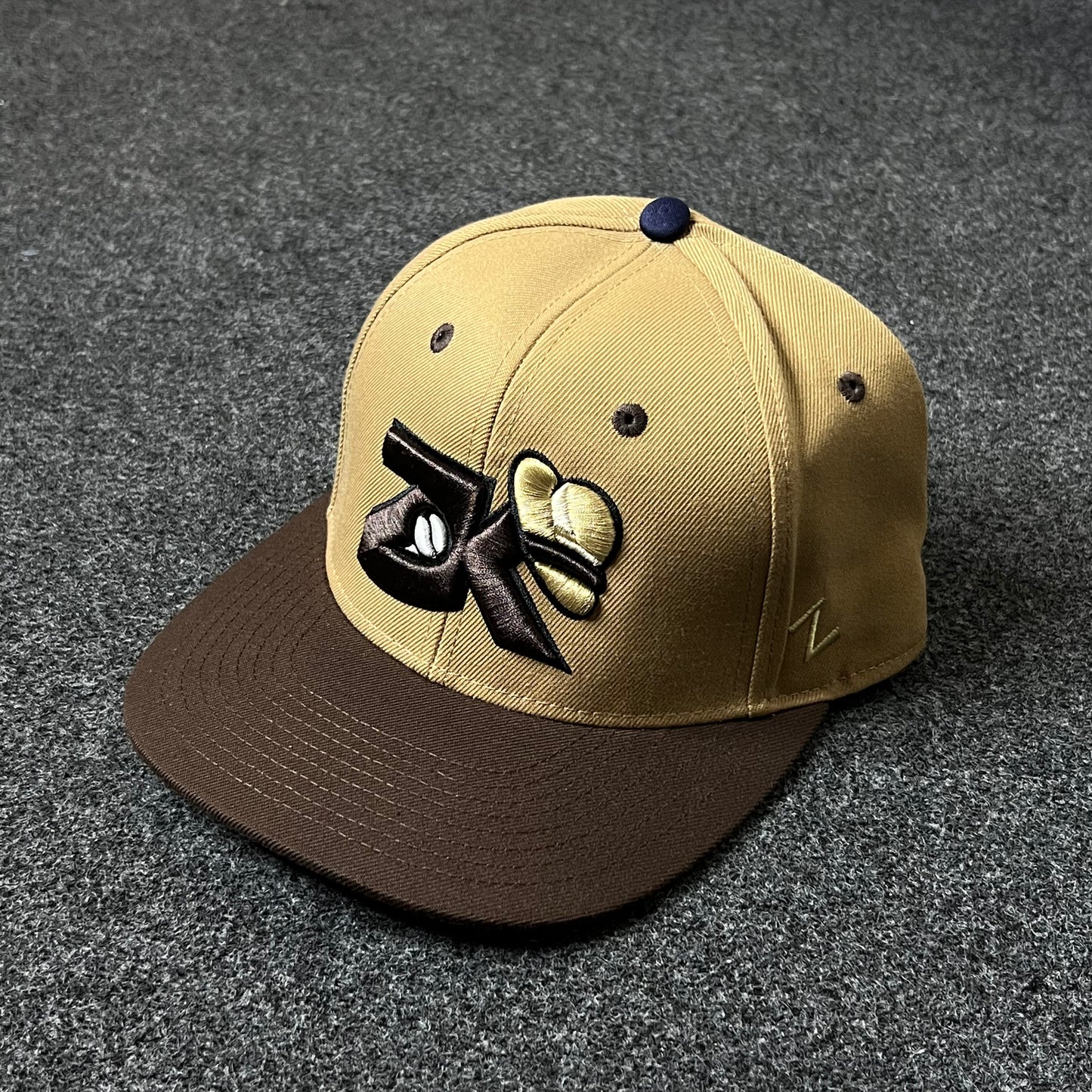 DK Fitted Cap – Tan & Brown Edition ( S size )