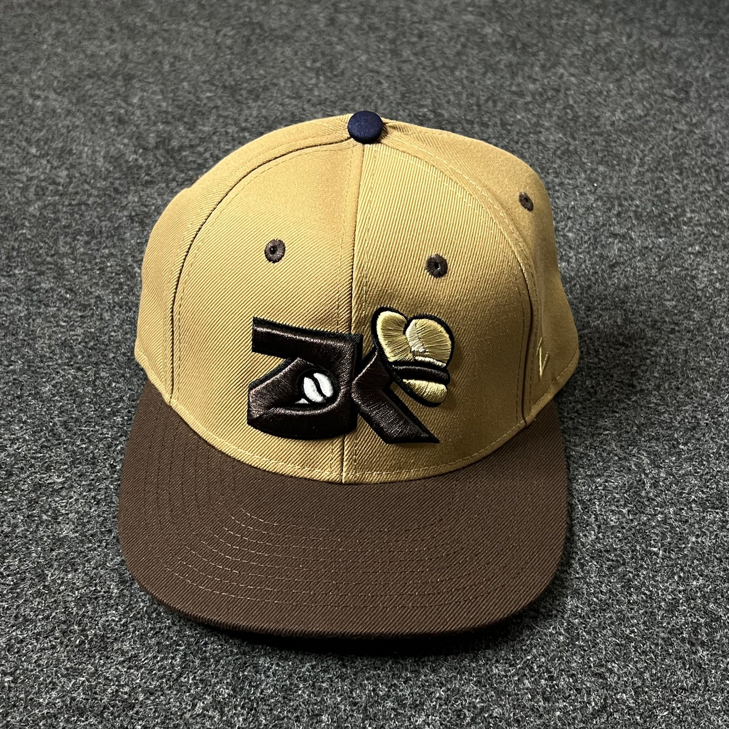 DK Fitted Cap – Tan & Brown Edition ( S size )