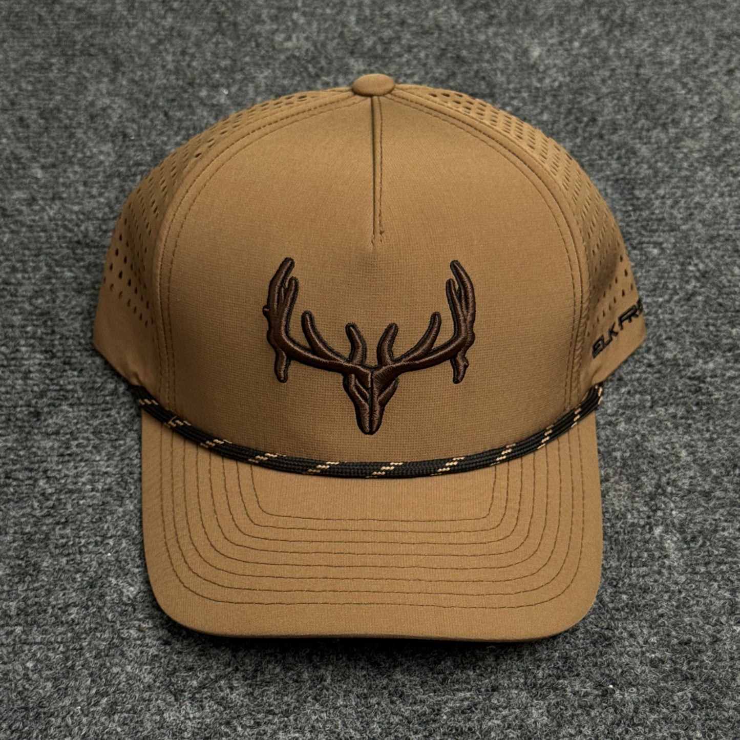 PRO Elk Logo Rope Flatty (Coyote Brown) Cap