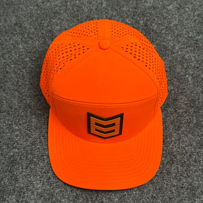 Rush Hat - MTN OPS chevron icon in the Blaze Orange