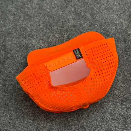 Rush Hat - MTN OPS chevron icon in the Blaze Orange