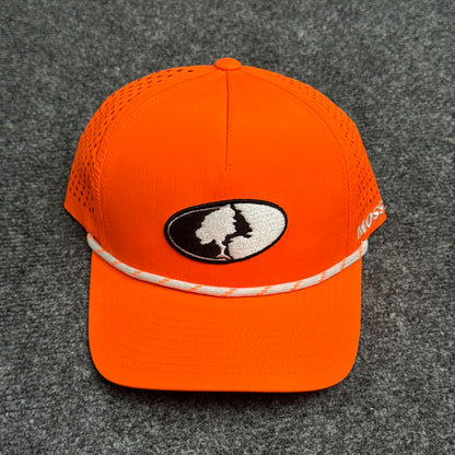 Mossy Oak High-Vis 5-Panel Performance Rope Cap – Blaze Orange