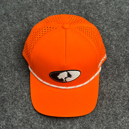 Mossy Oak High-Vis 5-Panel Performance Rope Cap – Blaze Orange