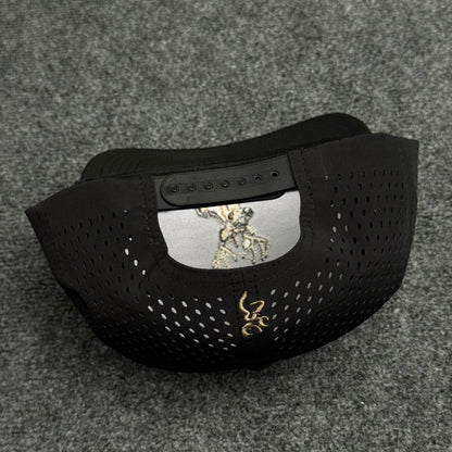 PRO Whitetail Head Rope Flatty in the Solid Black Cap