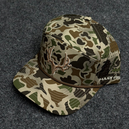 PRO Logo Rope Flatty in the Vintage Duck Camo Cap