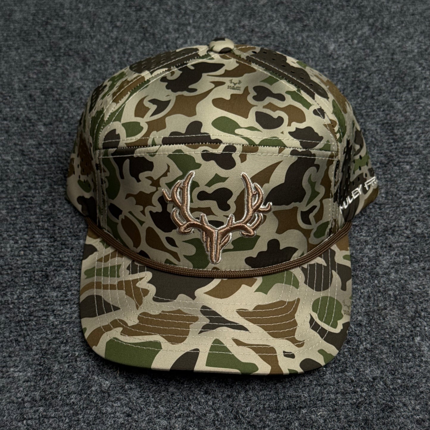 PRO Logo Rope Flatty in the Vintage Duck Camo Cap