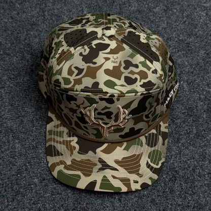 PRO Logo Rope Flatty in the Vintage Duck Camo Cap