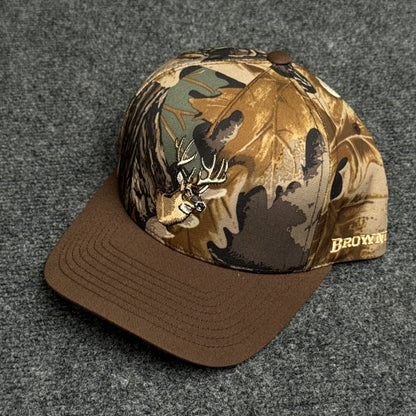 Browning Camo Buck Outdoor Cap – Woodland/Brown