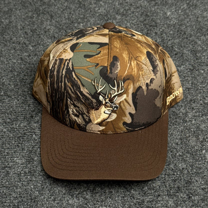 Browning Camo Buck Outdoor Cap – Woodland/Brown
