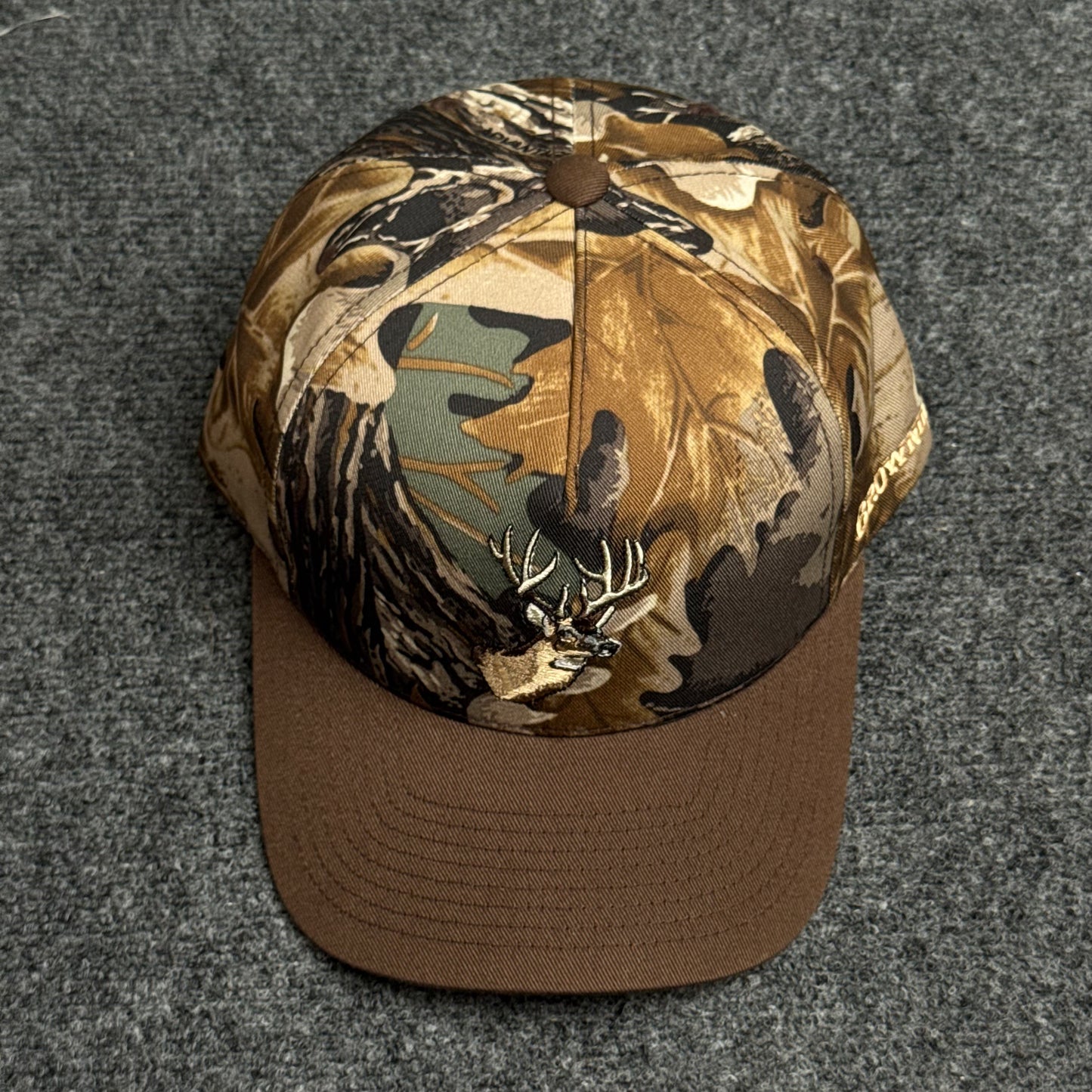 Browning Camo Buck Outdoor Cap – Woodland/Brown
