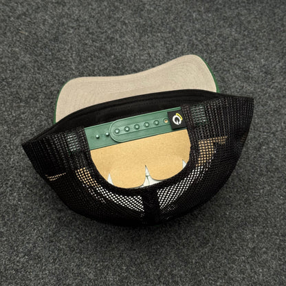 "Smoking Bass" Fishing Forest Green Edition Snapback Cap