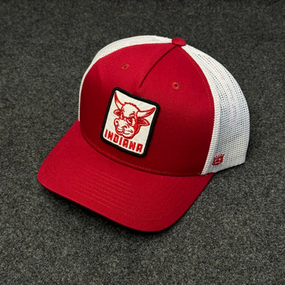 Indiana "Bull Mascot" Two-Tone Trucker Cap