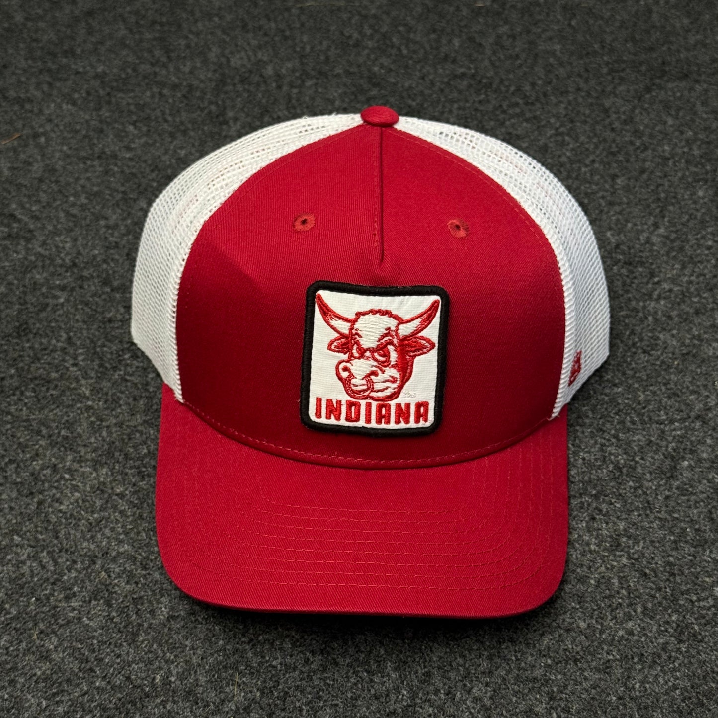 Indiana "Bull Mascot" Two-Tone Trucker Cap