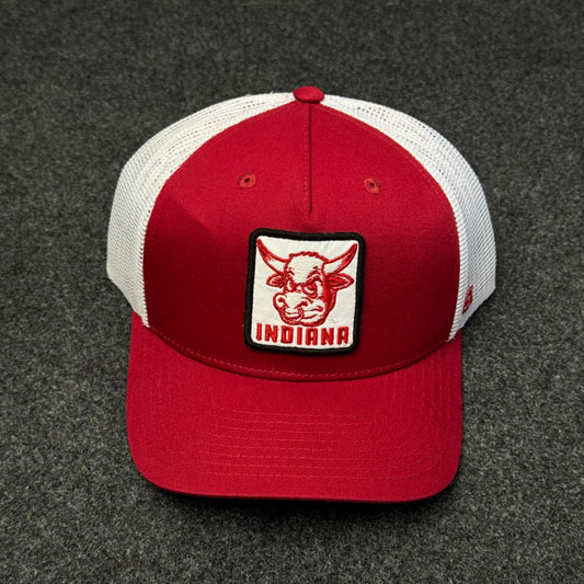 Indiana "Bull Mascot" Two-Tone Trucker Cap