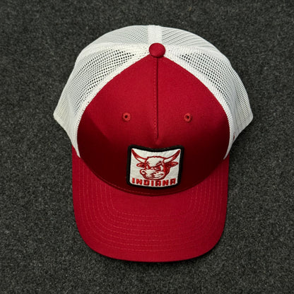 Indiana "Bull Mascot" Two-Tone Trucker Cap