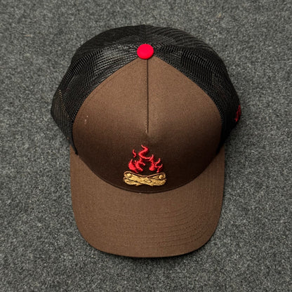 Good Hats Camp Fire Hazel Brown Edition Snapback Cap