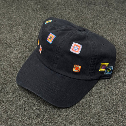 Frank Lloyd Wright Slouch Navy "Kaleidoscope " Dad Cap