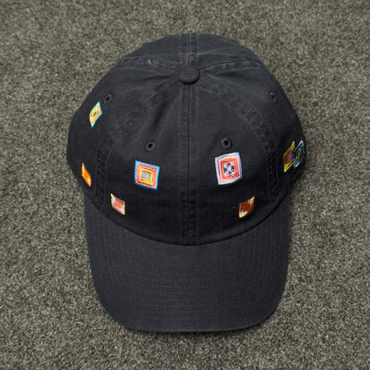 Frank Lloyd Wright Slouch Navy "Kaleidoscope " Dad Cap