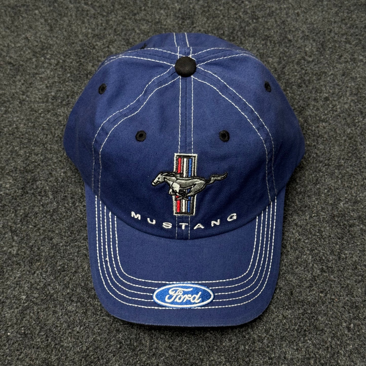 Ford Mustang Tri-Bar Pony Adjustable Cap